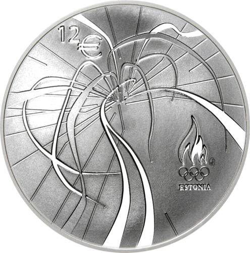 2012 Estonia XXX Olympic Games 12 euro silver coin (1)