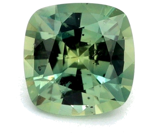 0.66 carat GREEN Cushion Safyras (1)