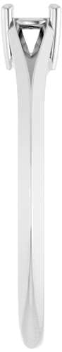 Sužadėtuvių Žiedas „Solitaire Split Shank“ 14k white gold Round 4.1mm (4)