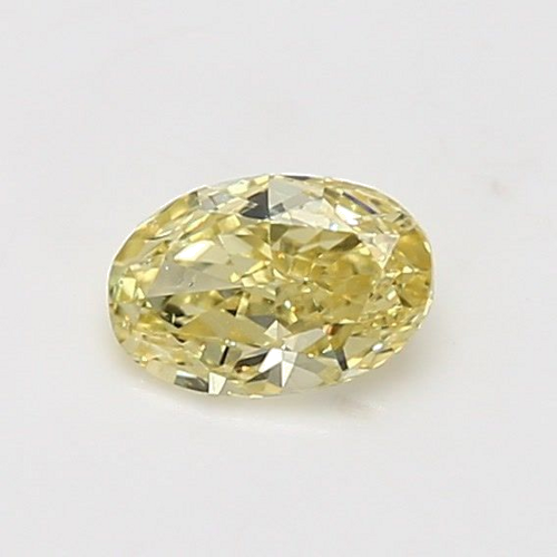 0.54 carat Fancy Yellow-SI1 Natūralus Oval Deimantas (1)