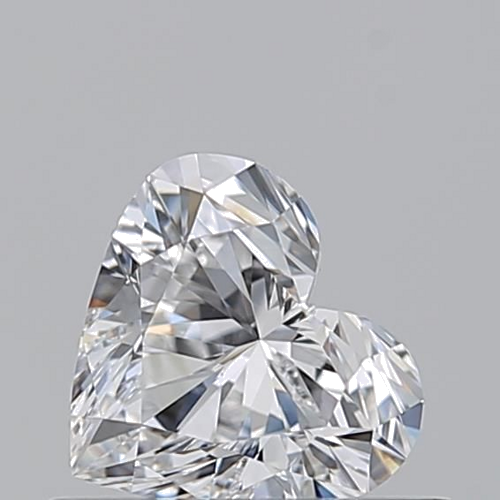 0.52 carat D-VVS2 Natūralus Heart Deimantas (1)