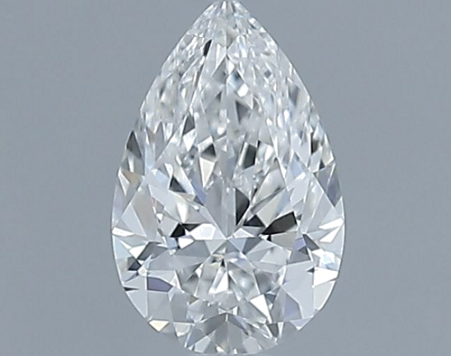 0.51 carat F-VVS2 Natūralus Pear Deimantas (1)