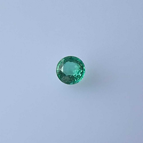 0.34 carat GREEN Round Smaragdas (1)