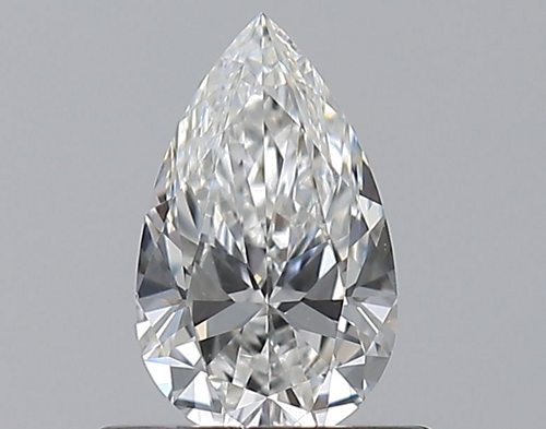 0.5 carat F-VS2 Natūralus Pear Deimantas (1)
