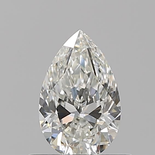 0.55 carat I-VVS2 Natūralus Pear Deimantas (1)