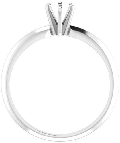 14K White 6.5x4.5 mm Pear Engagement Ring Mounting (2)