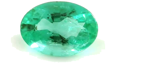 0.66 carat GREEN Oval Smaragdas (1)
