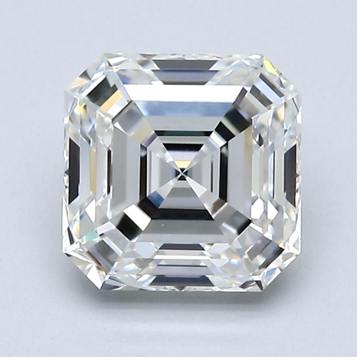 2.21 carat G-VS2 Natūralus Asscher Deimantas (1)