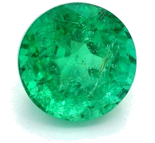 0.5 carat GREEN Round Smaragdas (1)
