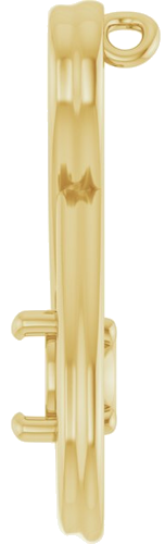 Pakabukas „Infinity-Inspired Solitaire“ 14k yellow gold Round 5.2mm (3)
