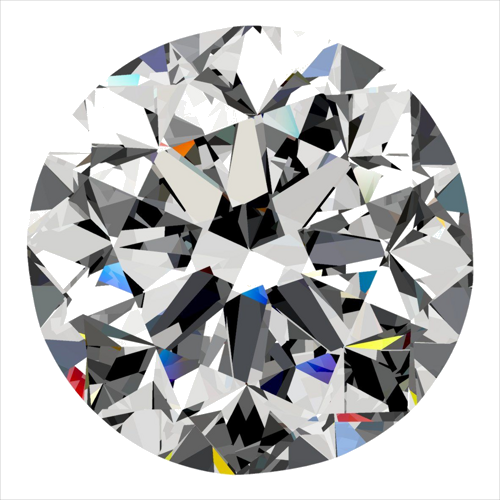 0.3 carat H-VS2 GD cut Natūralus Round Deimantas (1)