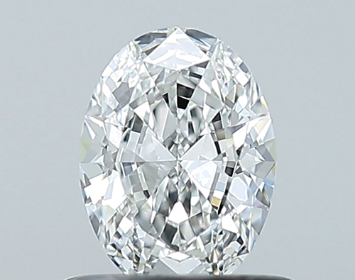 0.5 carat F-VVS2 Natūralus Oval Deimantas (1)