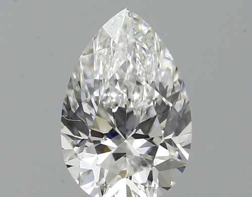 0.5 carat F-VVS2 Natūralus Pear Deimantas (1)