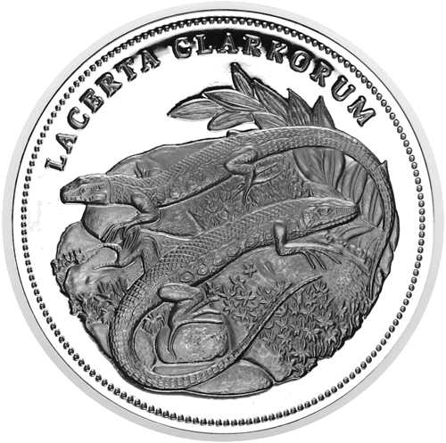 1999 Lizard Turkey 4 Million Lira Silver Coin (1)