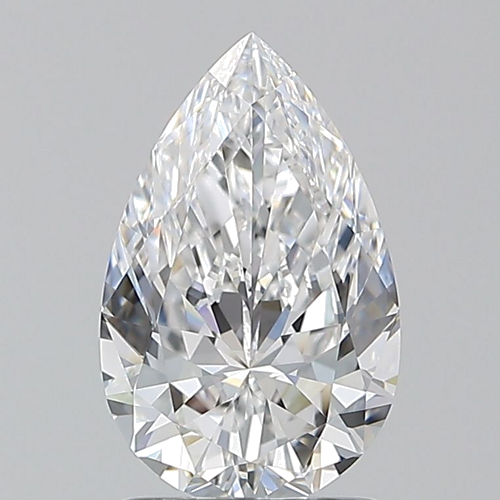 1.3 carat D-VVS1 Natūralus Pear Deimantas (1)