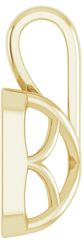 10K Yellow 8x6 mm Emerald Pendant Mounting (3)