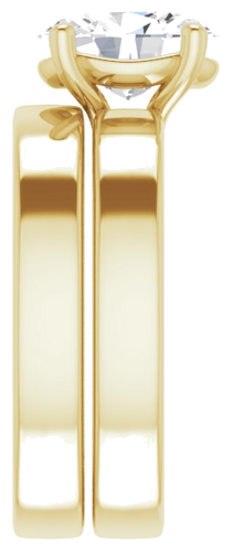 14K Yellow 9x7 mm Oval Solitaire Engagement Ring Mounting (9)