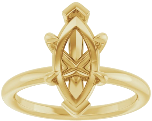 Sužadėtuvių Žiedas „Claw-Prong Solitaire“ 14k yellow gold Marquise 13mm x 6.5mm (3)