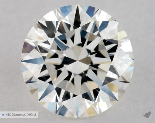 0.55 carat G-VVS2 Excellent cut Natūralus Round Deimantas (1)