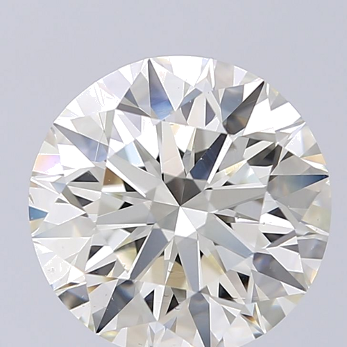 4.31 carat K-SI1 Excellent cut Natūralus Round Deimantas (1)