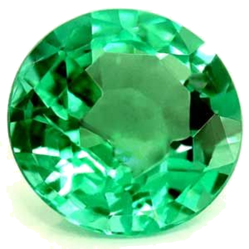 0.67 carat GREEN Round Smaragdas (1)