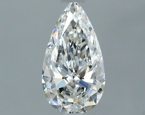 0.54 carat F-IF Natūralus Pear Deimantas (1)