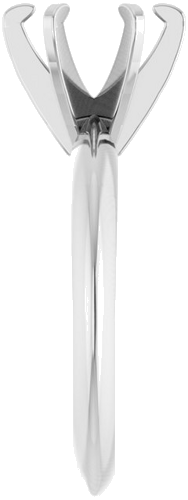 Sužadėtuvių Žiedas „Solitaire“ 585 Baltojo Aukso Round 7.4mm (4)