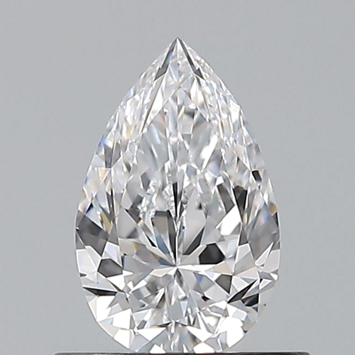 0.6 carat D-VVS2 Natūralus Pear Deimantas (1)