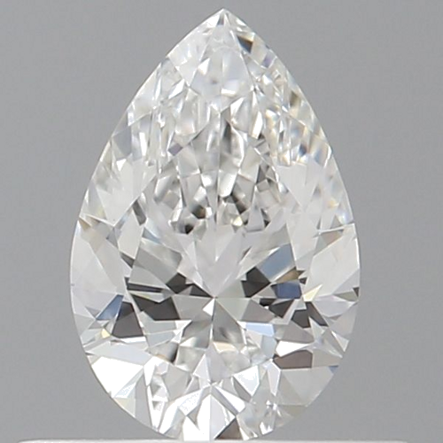 0.5 carat F-VVS1 Natūralus Pear Deimantas (1)