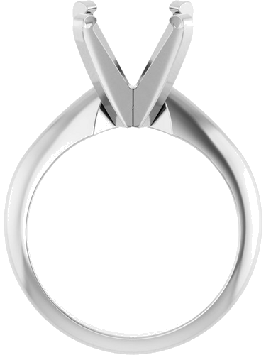 Sužadėtuvių Žiedas „Solitaire“ 14k white gold Square 7mm (2)