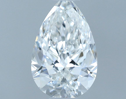 0.52 carat F-VVS1 Natūralus Pear Deimantas (1)