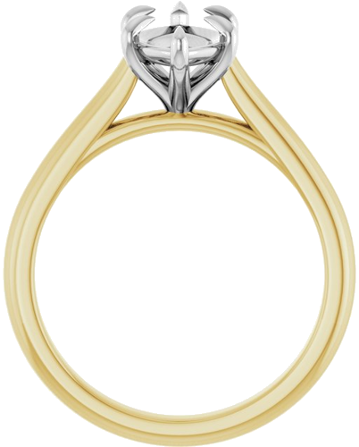 Sužadėtuvių Žiedas „Claw-Prong“ 14k yellow/white gold Marquise 12mm x 6mm (2)