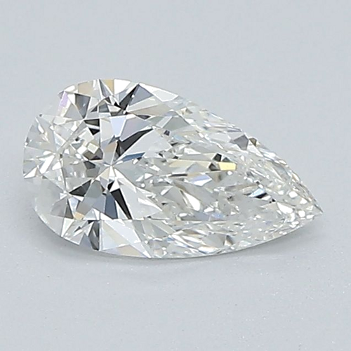 0.5 carat G-VS2 Natūralus Pear Deimantas (1)