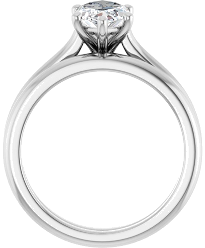 Sužadėtuvių Žiedas „Solitaire“ 585 Baltojo Aukso Marquise 12mm x 6mm (7)