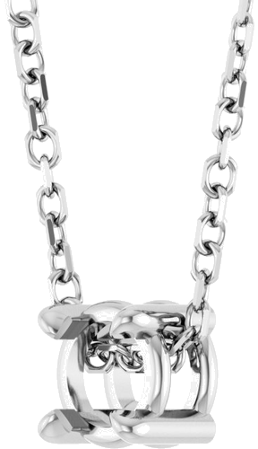 14K White 4 mm Round 16-18  Necklace Mounting (2)