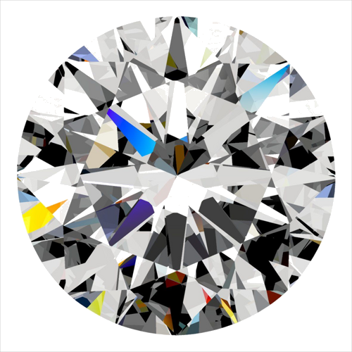 0.3 carat D-VS1 Excellent cut Natūralus Round Deimantas (1)