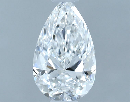 0.53 carat E-VS2 Natūralus Pear Deimantas (1)