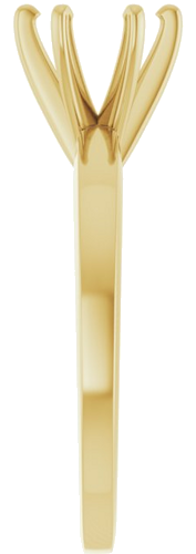 Sužadėtuvių Žiedas „Solitaire“ 585 Geltonojo Aukso Round 6mm x 6.6mm (4)