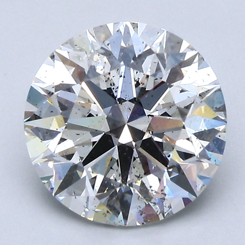 3.02 carat F-SI2 Excellent cut Natūralus Round Deimantas (1)