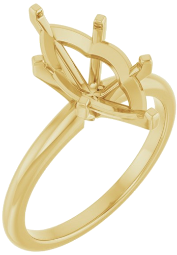 Sužadėtuvių Žiedas 14k yellow gold Marquise 14mm x 7mm (1)