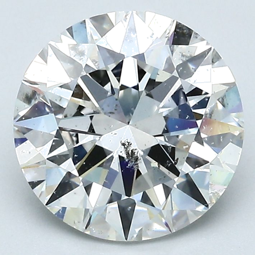 3.01 carat G-SI2 Excellent cut Natūralus Round Deimantas (1)