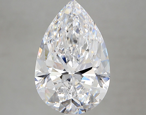 5.01 carat D-SI1 Natūralus Pear Deimantas (1)