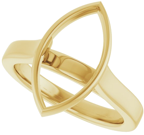 Sužadėtuvių Žiedas „Bezel-Set Solitaire“ 14k yellow gold Marquise 15mm x 7.5mm (5)
