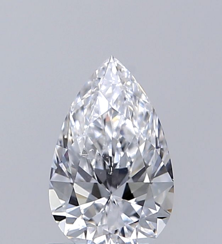 0.6 carat D-SI1 Natūralus Pear Deimantas (1)