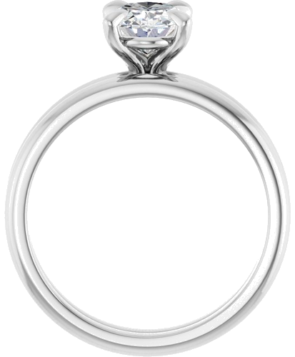 Sužadėtuvių Žiedas „Solitaire“ 925 Sidabro Oval 8mm x 6mm (7)