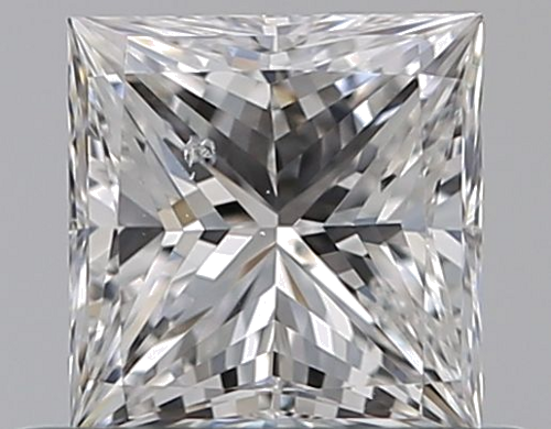 0.5 carat E-SI1 Natūralus Princess Deimantas (1)
