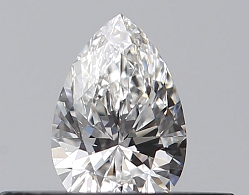 0.23 carat F-VVS1 Natūralus Pear Deimantas (1)