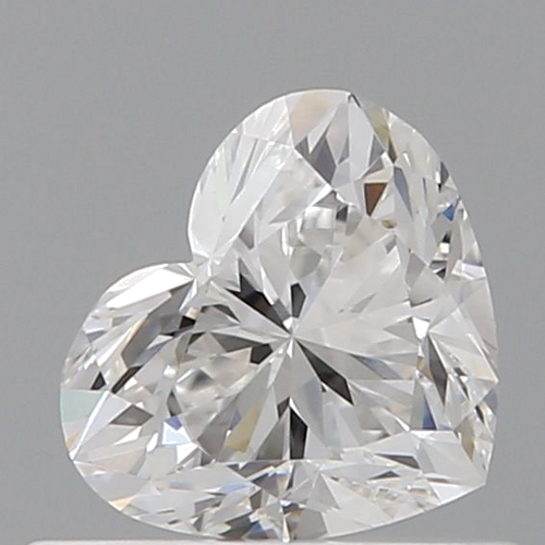 0.5 carat E-VVS1 Natūralus Heart Deimantas (1)