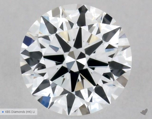 0.33 carat D-VS1 Excellent cut Natūralus Round Deimantas (1)