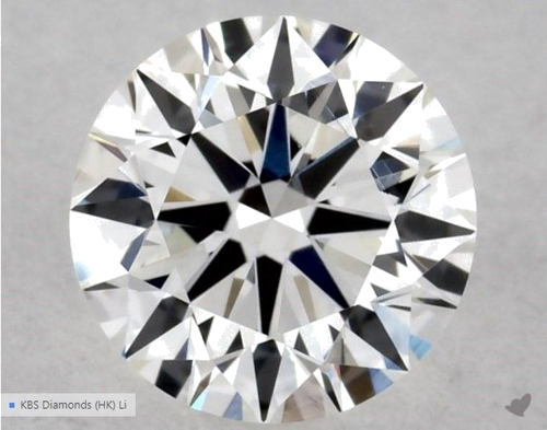 0.5 carat G-VVS2 Excellent cut Natūralus Round Deimantas (1)